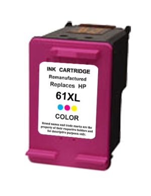 Remanufactured HP 61XL CH564WA Tri-Colour Ink Cartridge - 3 Colour, High Yield