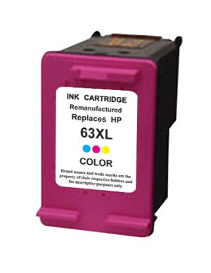 Remanufactured HP 63XL F6U63AA Tri-Colour Ink Cartridge - 3 Colour, High Yield