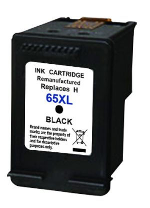 Remanufactured HP 65XL N9K04AA Black Ink - High Yield Cartridge