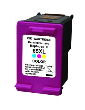 Remanufactured HP 65XL N9K03AA Tri-Colour Ink Cartridge - 3 Colour, High Yield