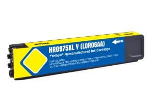 Remanufactured hp 975xl yellow ink high yield cartridge