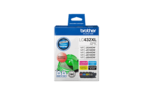 Brother LC432XL4PKS 4-Pack High Yiel Ink Cartridge (B/C/M/Y)