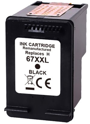 Remanufactured HP 67XXL 3YM59AA Black Ink - Extra High Yield Cartridge