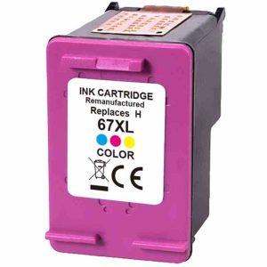 Remanufactured HP 67XL 3YM58AA Ink Cartridge - 3 Colour, High Yield