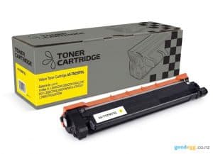 Compatible brother tn-258xl yellow high yield toner cartridge and box