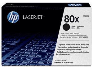 Hp 80x black high yield toner