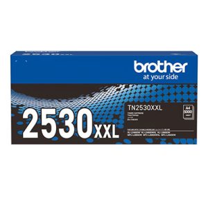 Genuine brother tn 2530xxl toner cartridge black, super high yield