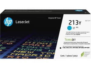 Genuine hp 213y w2131y toner cartridge cyan, extra high yield