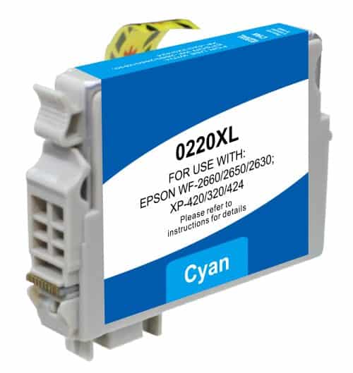 Compatible epson 220xl cyan ink - high yield