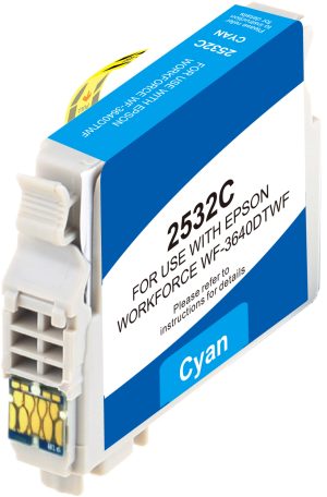 Compatible Epson 252XL Cyan Ink - High Yield