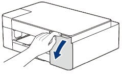 Brother inkjet cartridges access door
