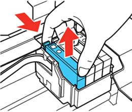Epson cartridge removal